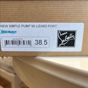 Christian Louboutin Black Lizard Pumps